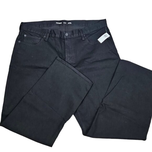 NWT Old Navy Black Relaxed Slim Jeans Mens Size 38x30‎ New with Tag - Picture 1 of 12